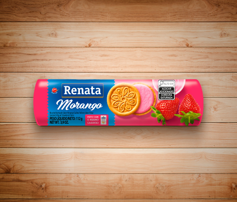 Embalagem Biscoito Renata Recheado Morango