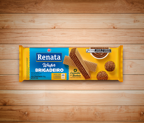 Embalagem Biscoito Renata Wafer Brigadeiro