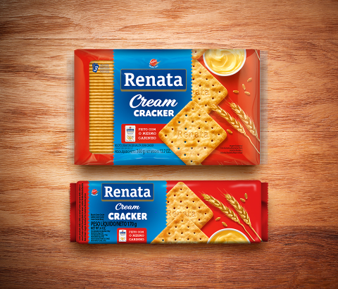 Embalagem Biscoito Renata Laminado Cream Cracker - 170g E 360g