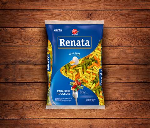 Embalagem Macarrão Renata Ovos Parafuso Tricolori - 200g E 500g
