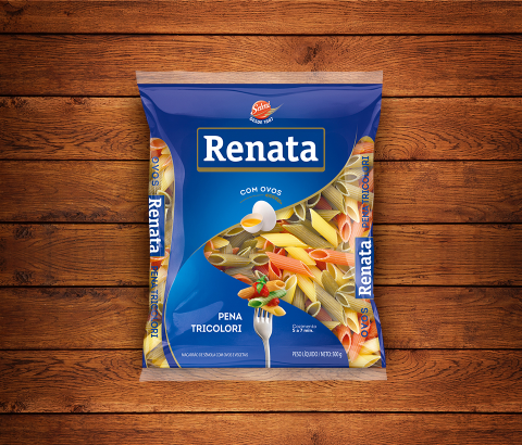 Embalagem Macarrão Renata Ovos Pena Tricolori