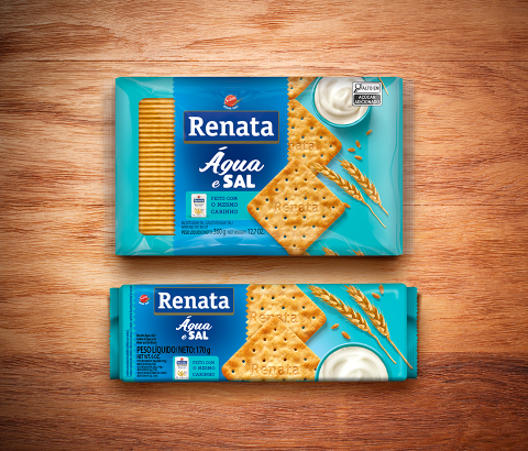 Embalagem Biscoito Renata Laminado água E Sal - 170g E 360g