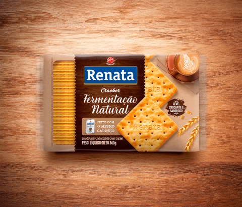 Embalagem Biscoito Renata Laminado Cracker Fermentação Natural