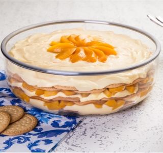 Receita Pavê de pêssego