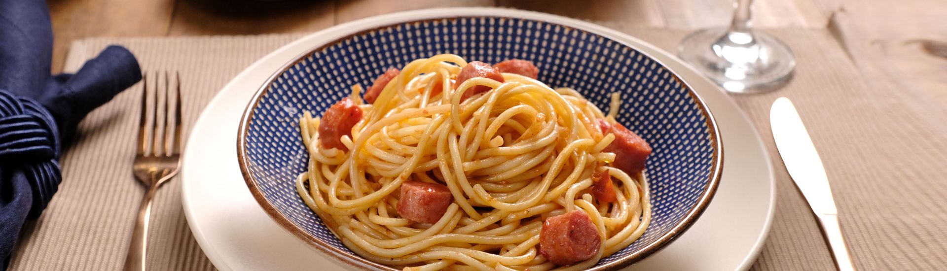Macarrão à calabresa