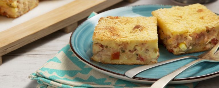 Torta de liquidificador de frango