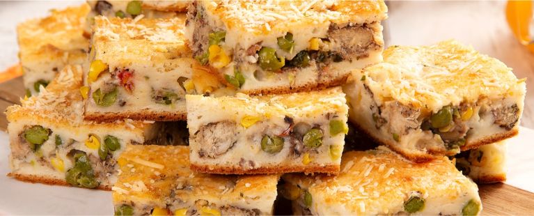 Torta de liquidificador de sardinha
