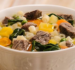 Receita Sopa de Macarrão com Carne