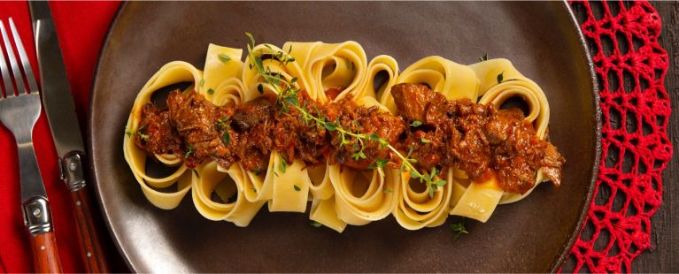 Macarrão ao molho de ossobuco