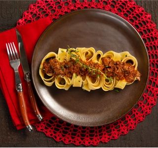 Receita Macarrão ao molho de ossobuco