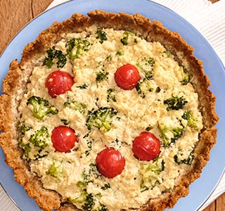 Receita Quiche vegetariana