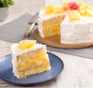 Receita Bolo de abacaxi com coco