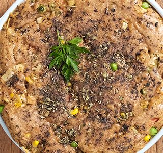 Receita Torta integral com legumes