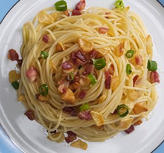 Receita Macarrão ao alho e óleo com bacon