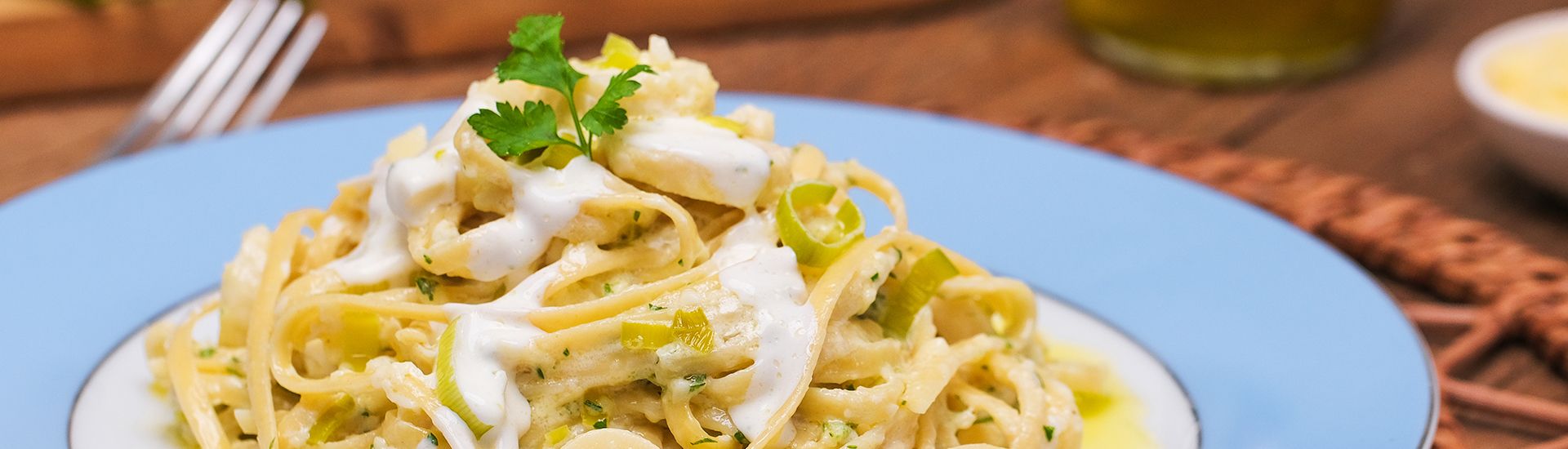 Macarrão com palmito