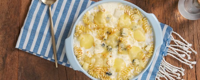 Macarrão 4 queijos ao forno