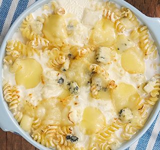 Receita Macarrão 4 queijos ao forno