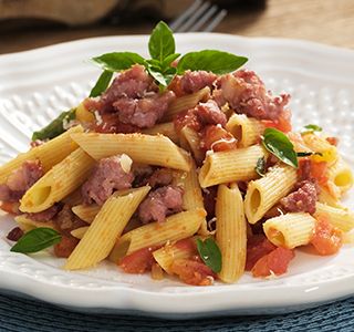 Receita Macarrão com molho caseiro e linguiça toscana