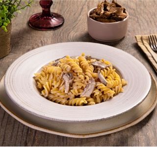 Receita Macarrão ao molho funghi