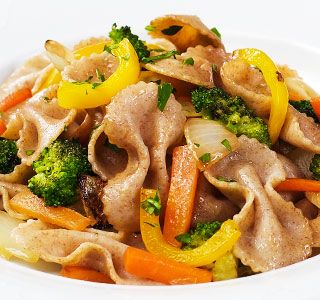 Receita Macarrão Integral com Legumes