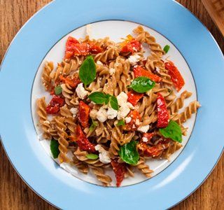 Receita Fusilli com Ricota e Tomate Seco