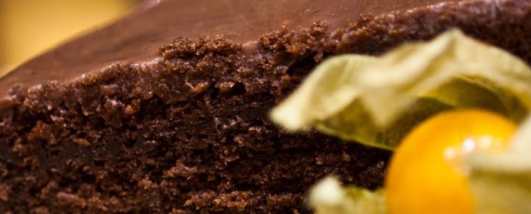 Bolo de chocolate com vinho
